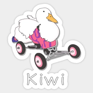 Kiwi the Duck Sticker